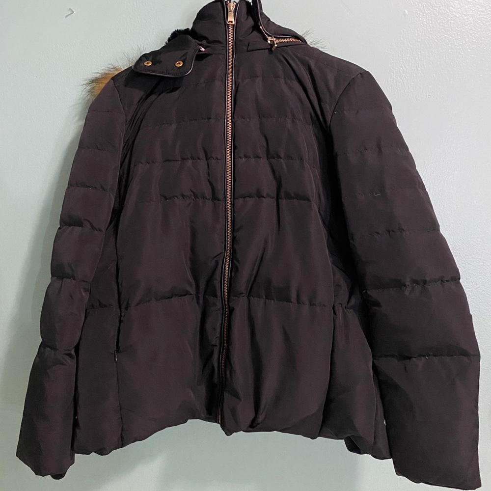 Black Zara Puffer Jacket